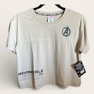 Marvel Beige Avengers Logo Tee